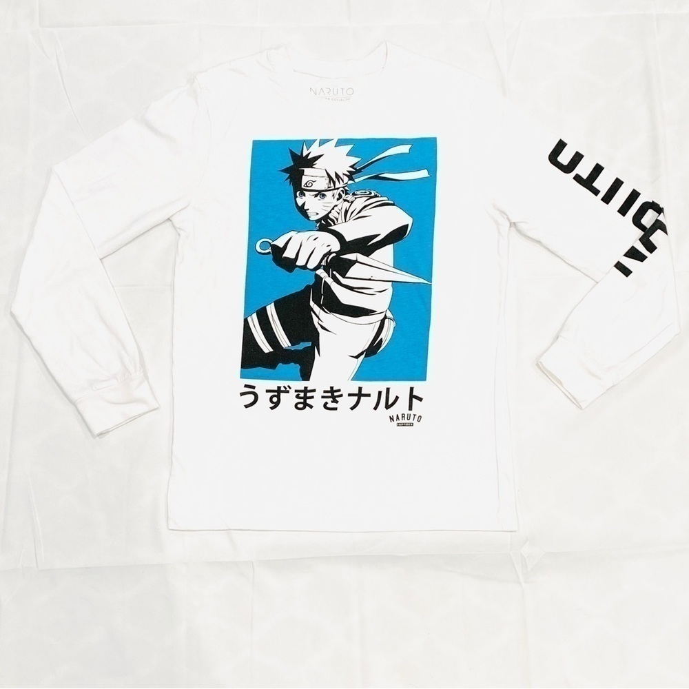 Vintage Naruto Shippuden Masashi Kishimoto Long Sleeve T-Shirt 2002-2007 Anime